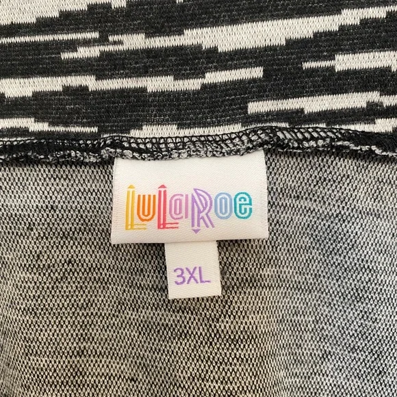 LuLaRoe Cassie Black and White Pencil Skirt women’s size 3X 3XL stretchy - Picture 3 of 4